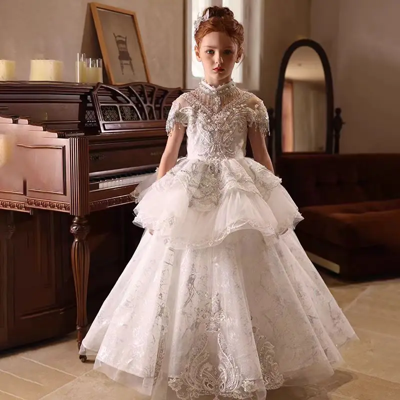 Custom Flower Girl Dress Weddi - Birth Flower Necklace ulasan dan harga