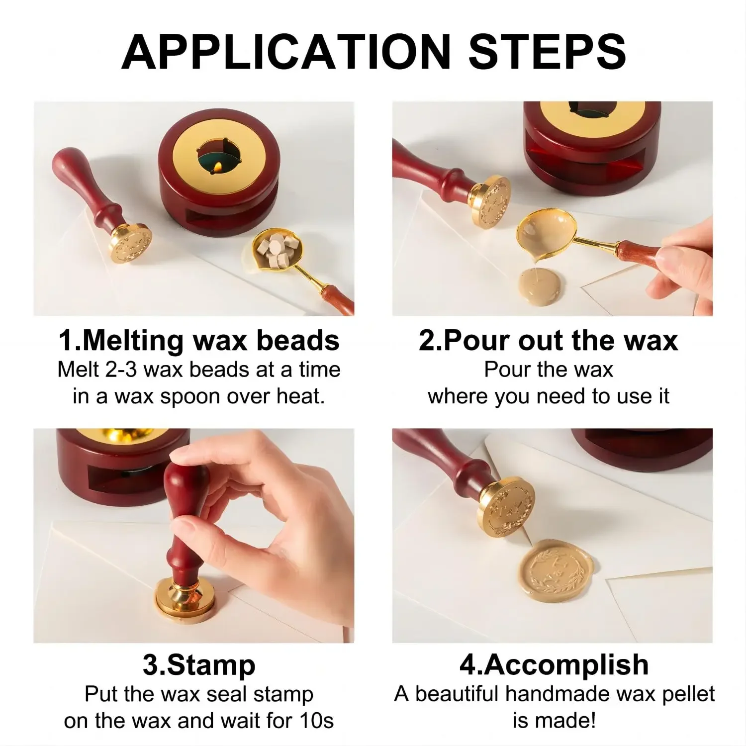 Custom Wax Seal Stamp Kit Doub - Wax Seal Letter Kit ulasan dan harga